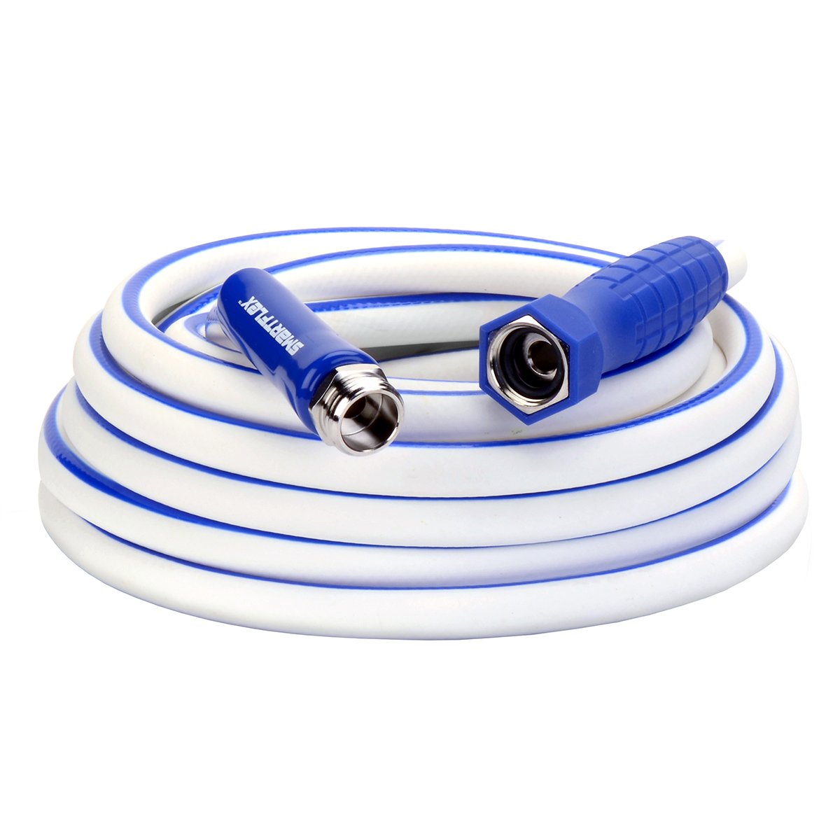 1/2 in. x 25 ft. SmartFlex RV/Marine Water Hose, Hybrid, White - HSFRV425