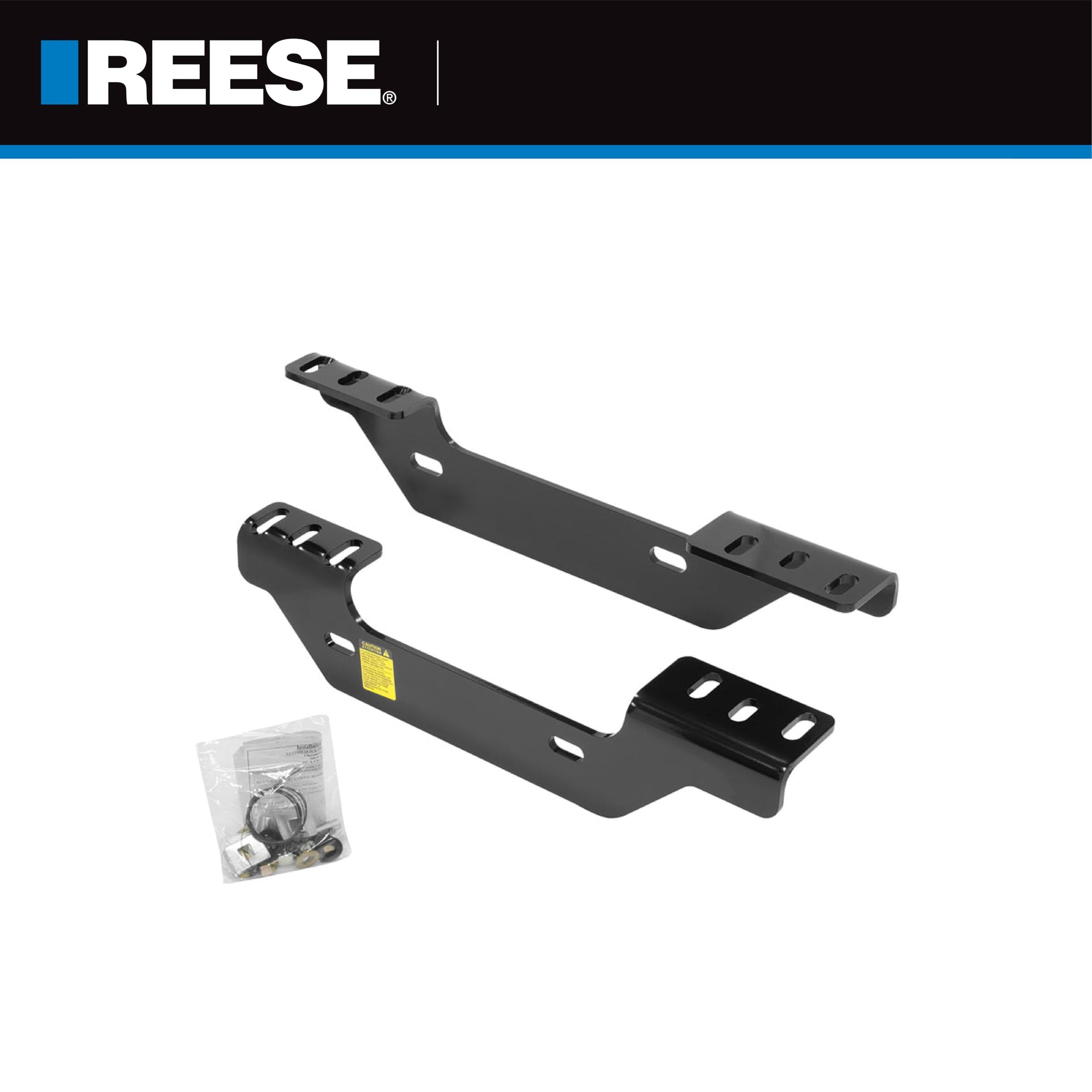 Reese Draw-Tite Fifth Wheel Hitch Mounting System Custom Bracket, Compatible with Select Chevrolet Silverado : GMC Sierra, Black