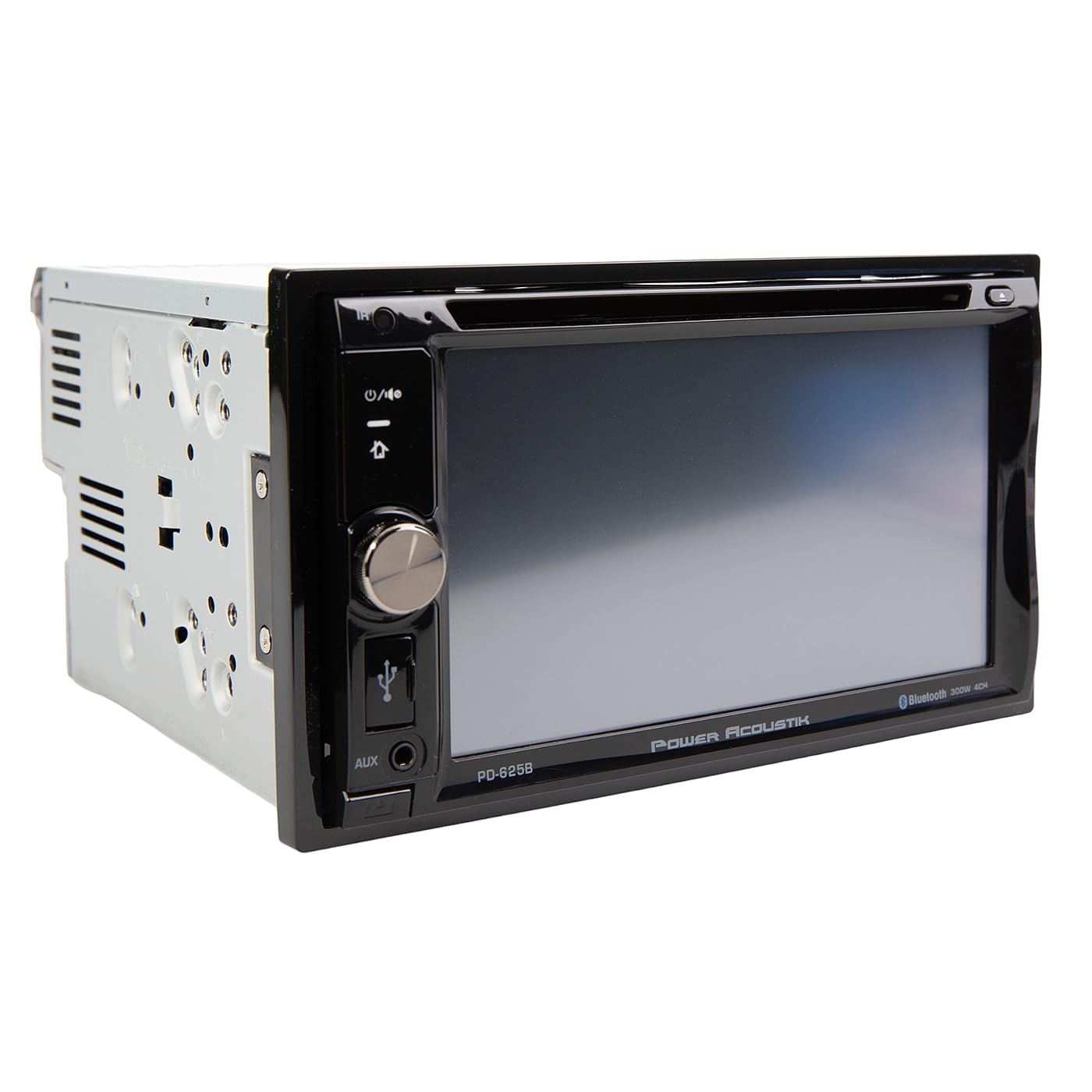 Power Acoustik 6.2" PD-625B Double-DIN in-Dash Detachable LCD Touchscreen DVD Receiver with Bluetooth