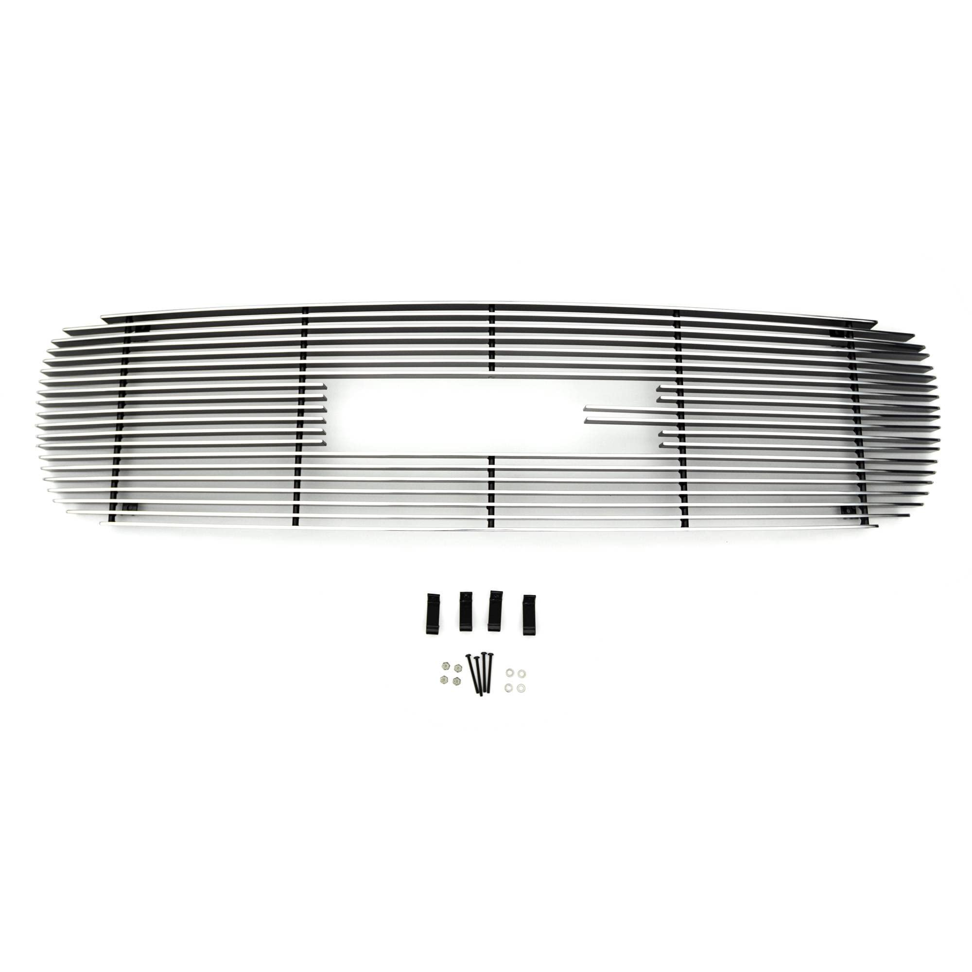 Horizontal T-Rex 21175 Aluminum Polished Finish Billet Grille Overlay for GMC Yukon Sierra