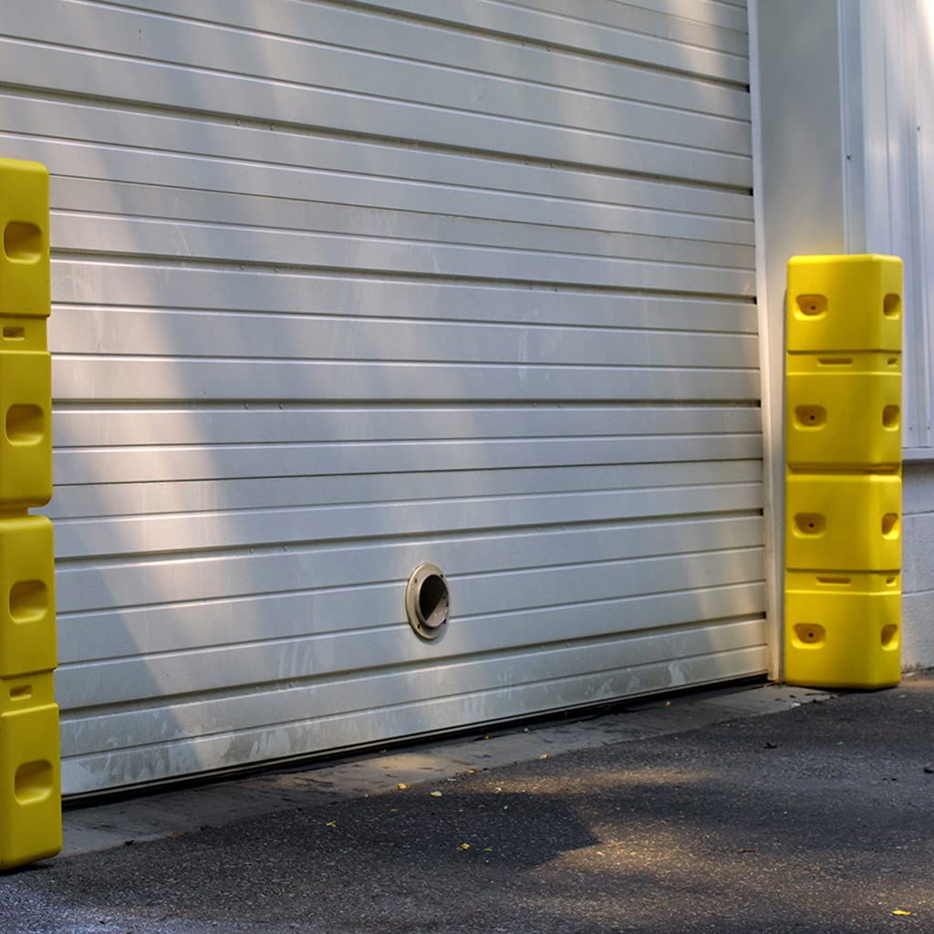 Eagle 2 Piece HDPE Corner Protector Set, Yellow, 6" Length, 10" Width, 42" Height