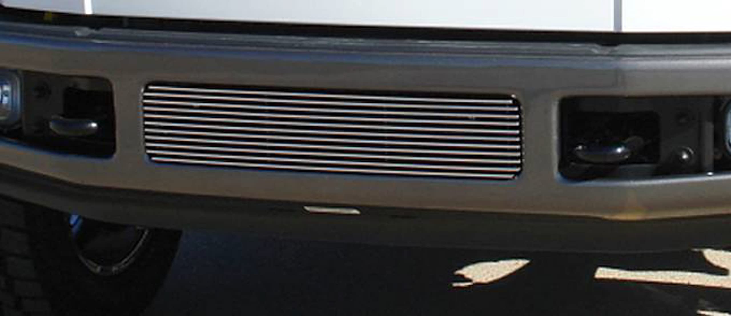 Horizontal T-Rex 25564 Aluminum Polished Finish Billet Bumper Grille Bolt-on for Ford Super Duty