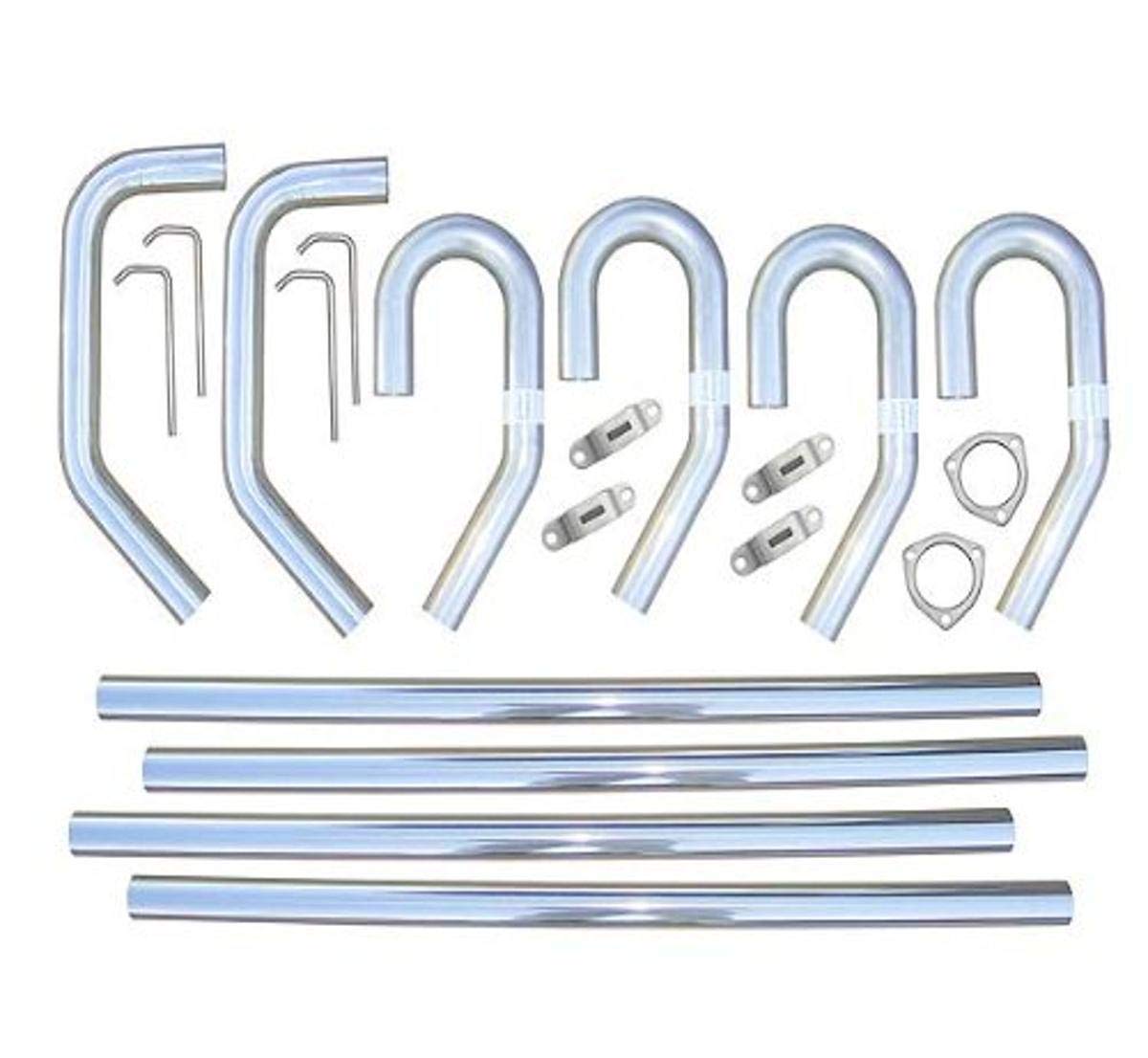 304 Stainless Steel Pypes Exhaust SVV13 3" Diameter Universal Exhaust Pipe Kit