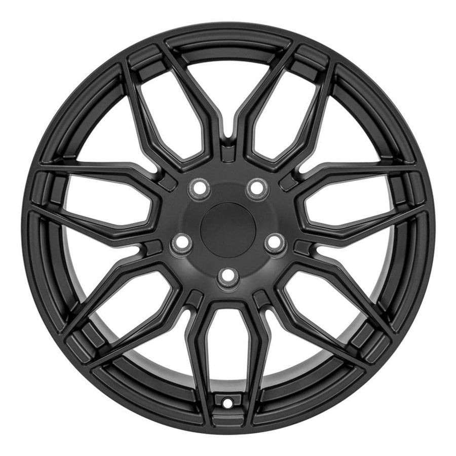 CV03C OE Wheels 18" Replica Wheel Fits Chevrolet C7 Corvette 18X8.5 Satin Black Wheel 18085-5475-52B1