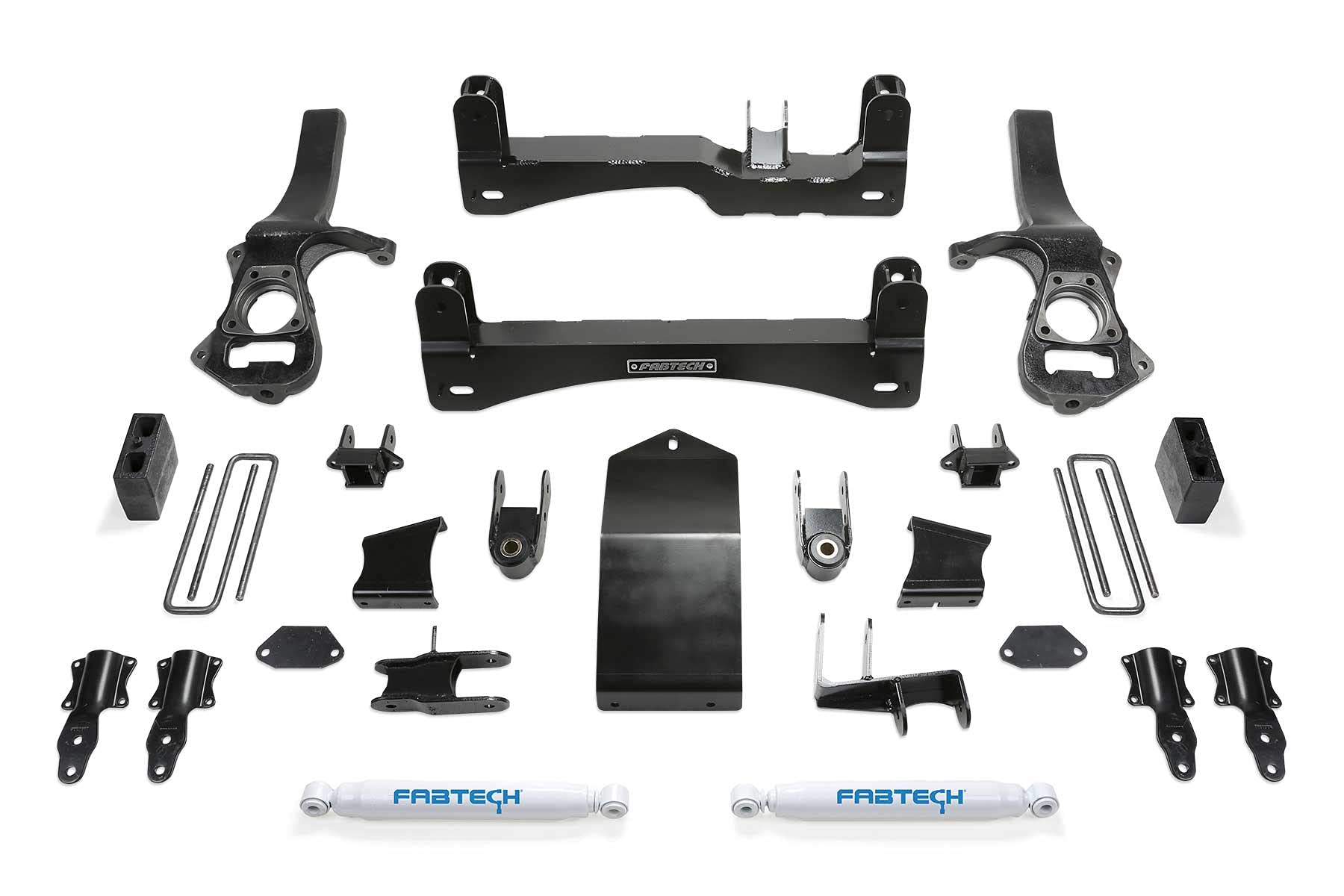 Fabtech K1132 Lift System Basic w/Shocks 6 in. Lift Incl. Front Shock Extensions And Rear Performance Shocks