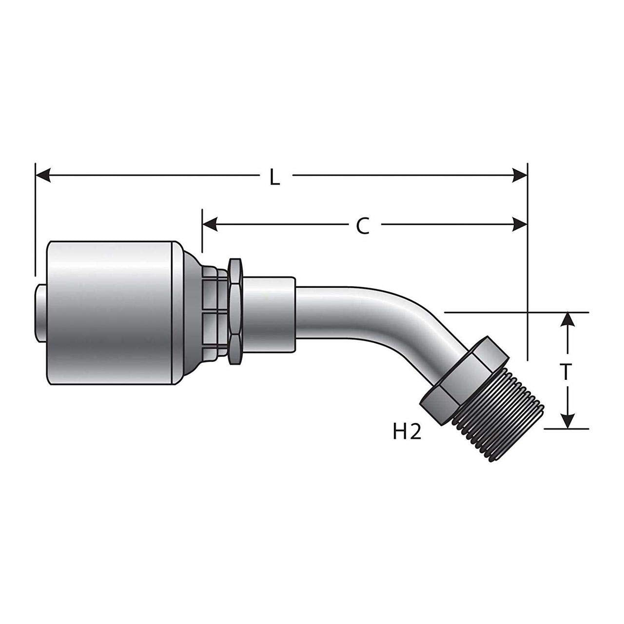 Hydraulic Gates G25502-0606 Coupling