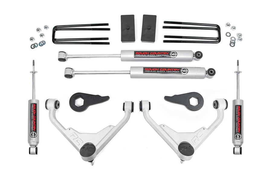 3" Lift Kit Rough Country for 2001-2010 Chevy/GMC 2500HD | FT Codes - 8596N2