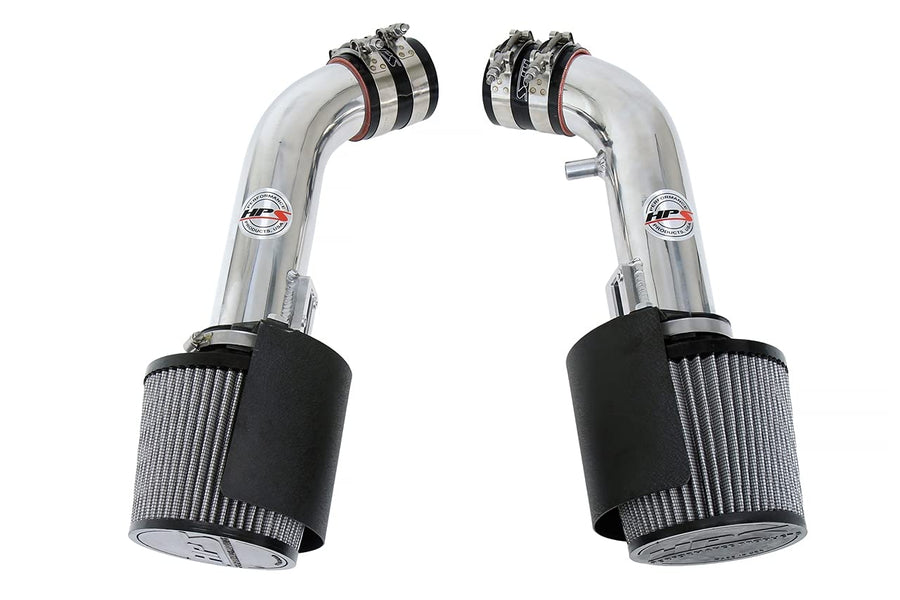 HPS 827-706P Performance Polish Shortram Air Intake Kit with Heat Shield Cool Ram, 1 Pack