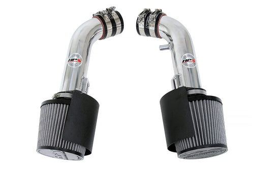 HPS 827-706P Performance Polish Shortram Air Intake Kit with Heat Shield Cool Ram, 1 Pack