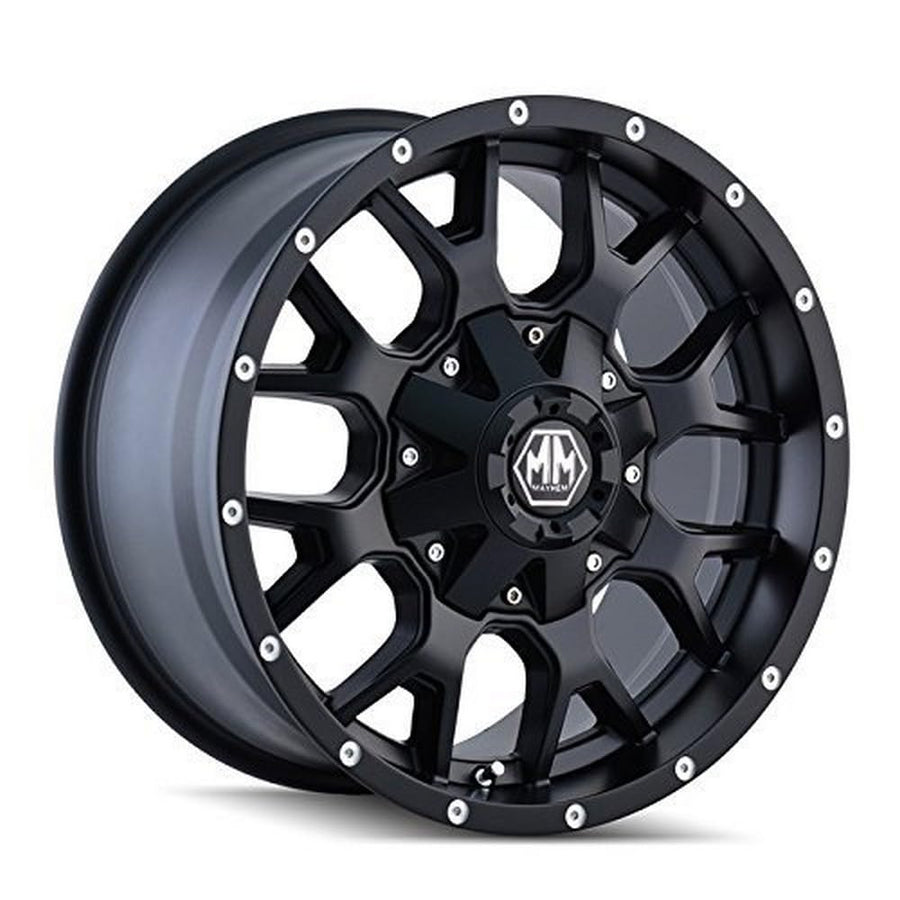 Warrior Mayhem 8015 Wheel with Matte Black Finish (17x9"/8x180mm)