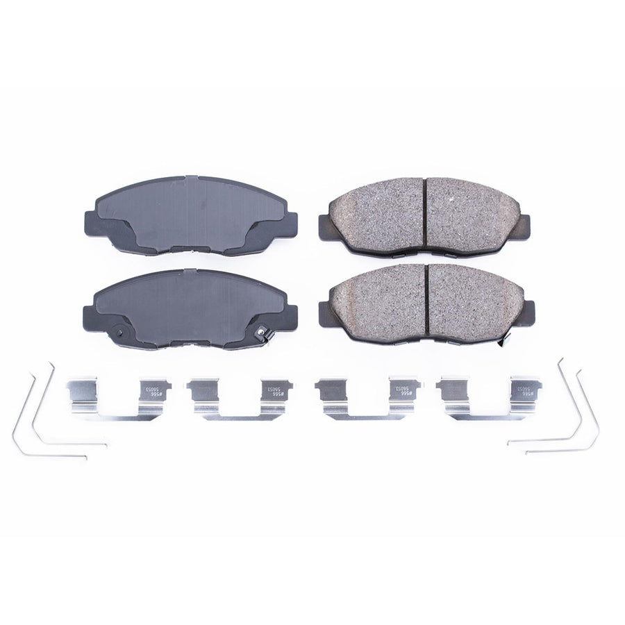 Power Stop Brake Kit Front For Honda Civic 2012-15 - Ceramic Brake Pads With Installation Hardware, 17-1578