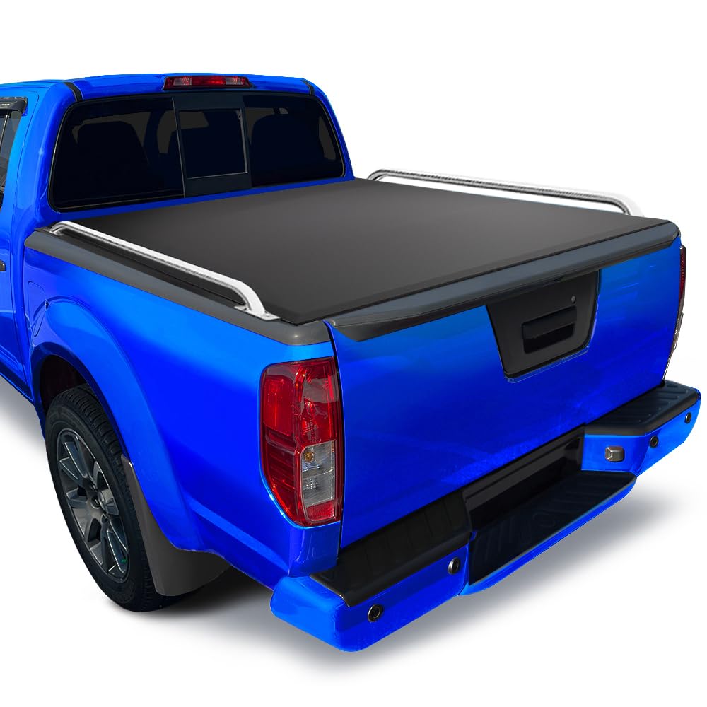 Tyger Auto T2 Soft Roll-up Low Profile Truck Bed Tonneau Cover Compatible with 2022-2026 Nissan Frontier | 5' (60") Bed | TG-BC2N6057