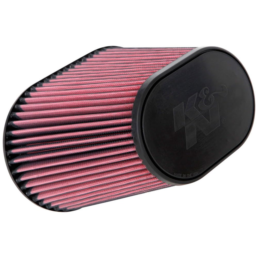 K&N Original High-Flow Lifetime Universal Clamp-On Air Filter: High Performance, Premium, Washable: Flange Diameter: 6.98 In, Filter Height: 8.0 In, Flange Length: 1 In, Shape: Oval Tapered, RU-5292