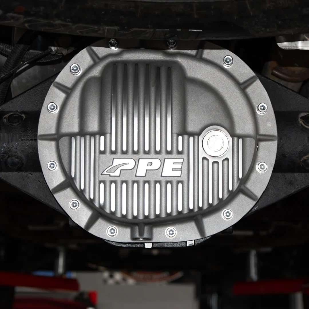 Heavy Duty PPE Rear Differential Cover 138051220 (Black) Compatible with 2020+ GM 1500 3.0L Duramax or 2014+ GM 1500 (V6 or V8 Gas)