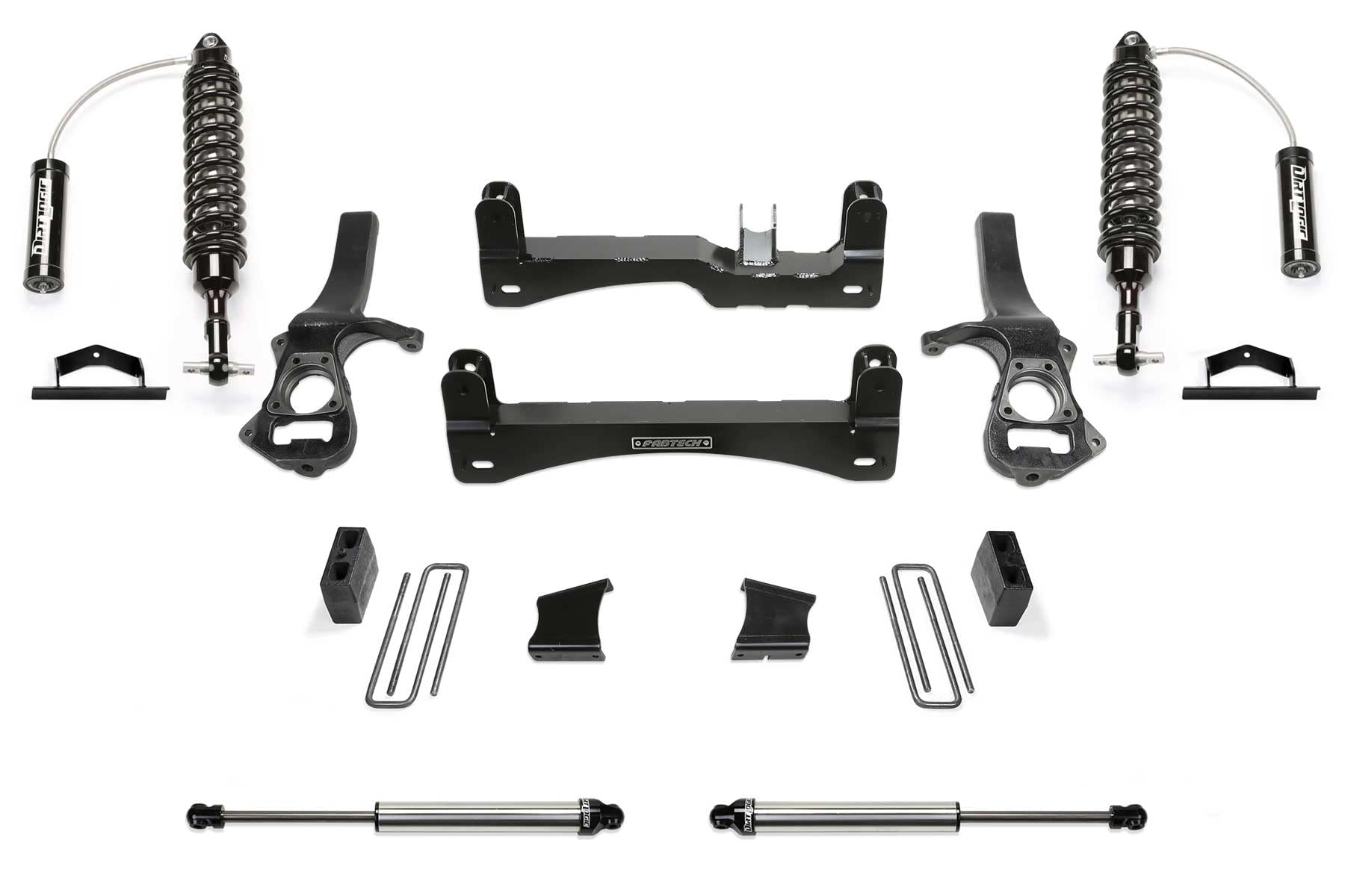 Fabtech Performance K1151DL Lift System w/Shocks 6 in. Lift w/Front Dirt Logic 2.5 Resi Coilovers Rear Dirt Logic 2.25 Shocks Lift System w/Shocks