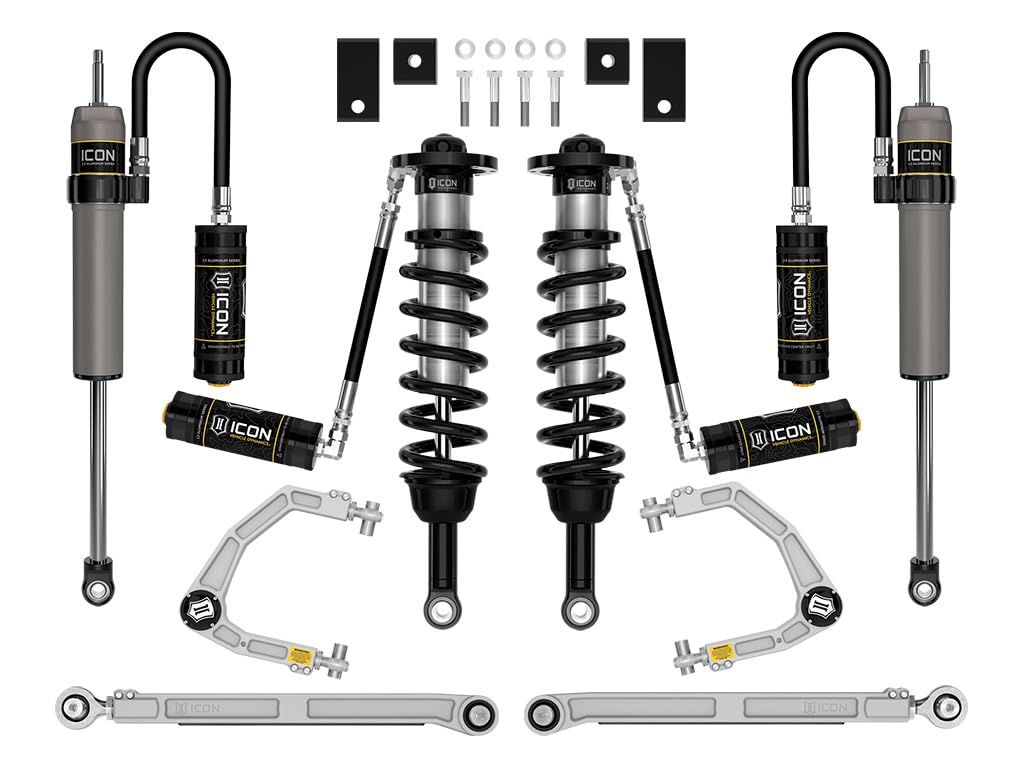 1.25-3.5" Lift ICON Stage 8, 2.5 Suspension System, Billet, Compatible with 22-23 Toyotaa Tundra, K53198