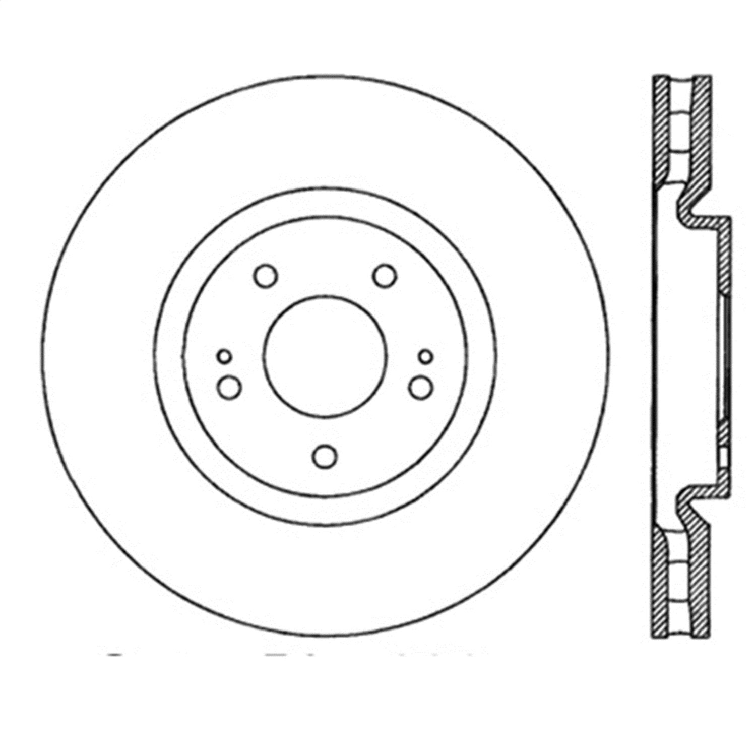 126.46064SR Power Slot Slotted Disc Brake Rotor
