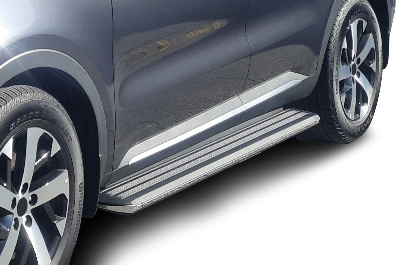 Exceed Black Horse Running Boards Compatible with 2015-2019 Kia Sedona-EX-K184 Black