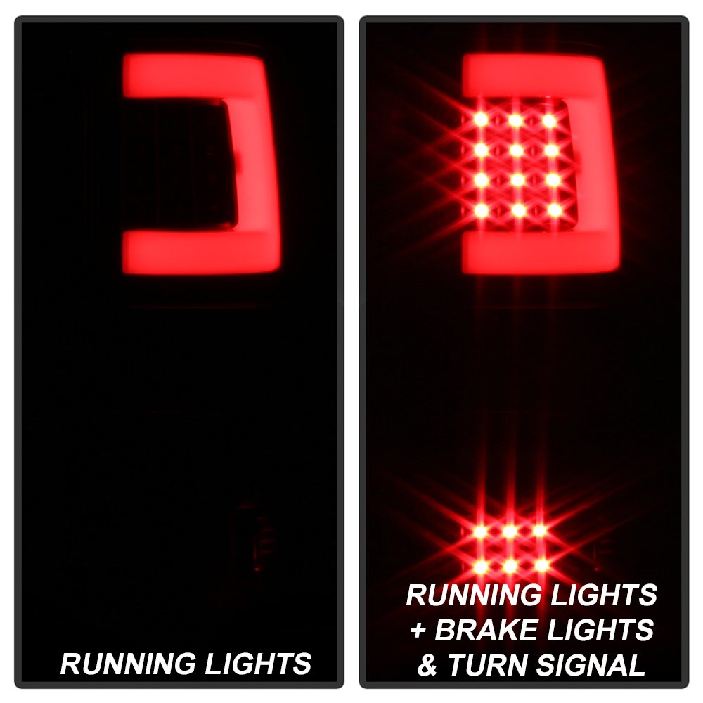 LED Tail Lights Xtune (ALT-ON-FF15004G3LB-LBLED-BK)