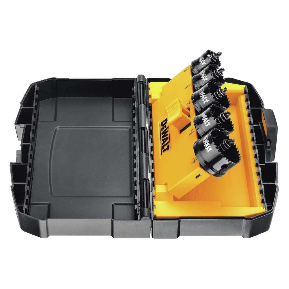 Hole Saw Kit DEWALT, Impact Ready, 5-Piece (D1800IR5)
