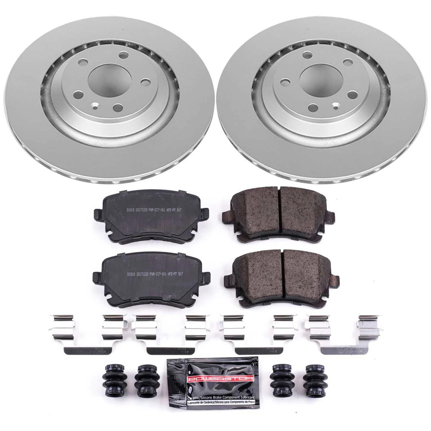Power Stop Z23 Evolution CRK4567 Geomet Coated Brake Kit For Audi A6 2006, Audi A6 Quattro 2005-2011 [Model Specific]