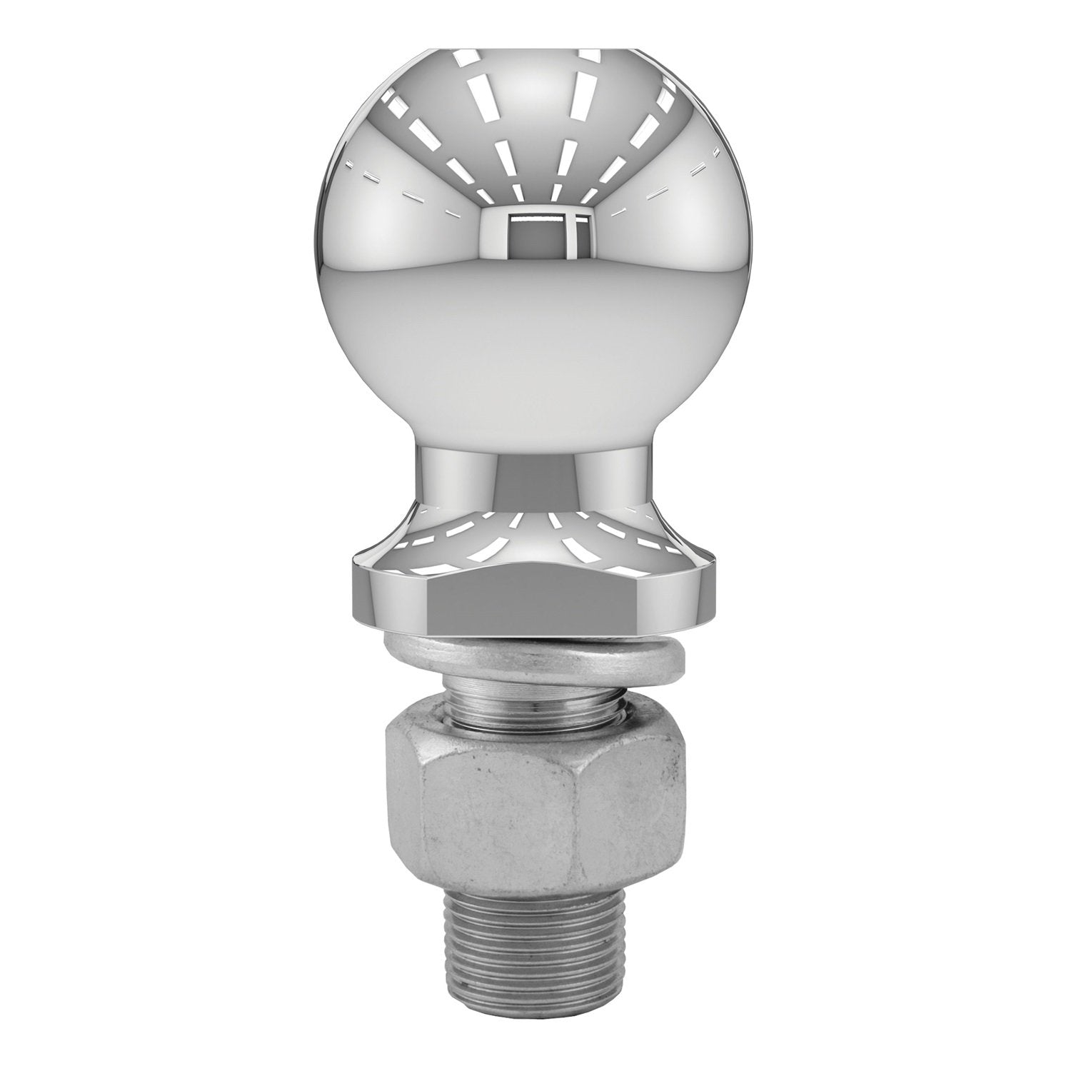 CURT 40067 Trailer Hitch Ball Chrome, 7,500 lbs, 2-5/16-Inch Diameter, 1 x 2-1/8-Inch Shank, Silver