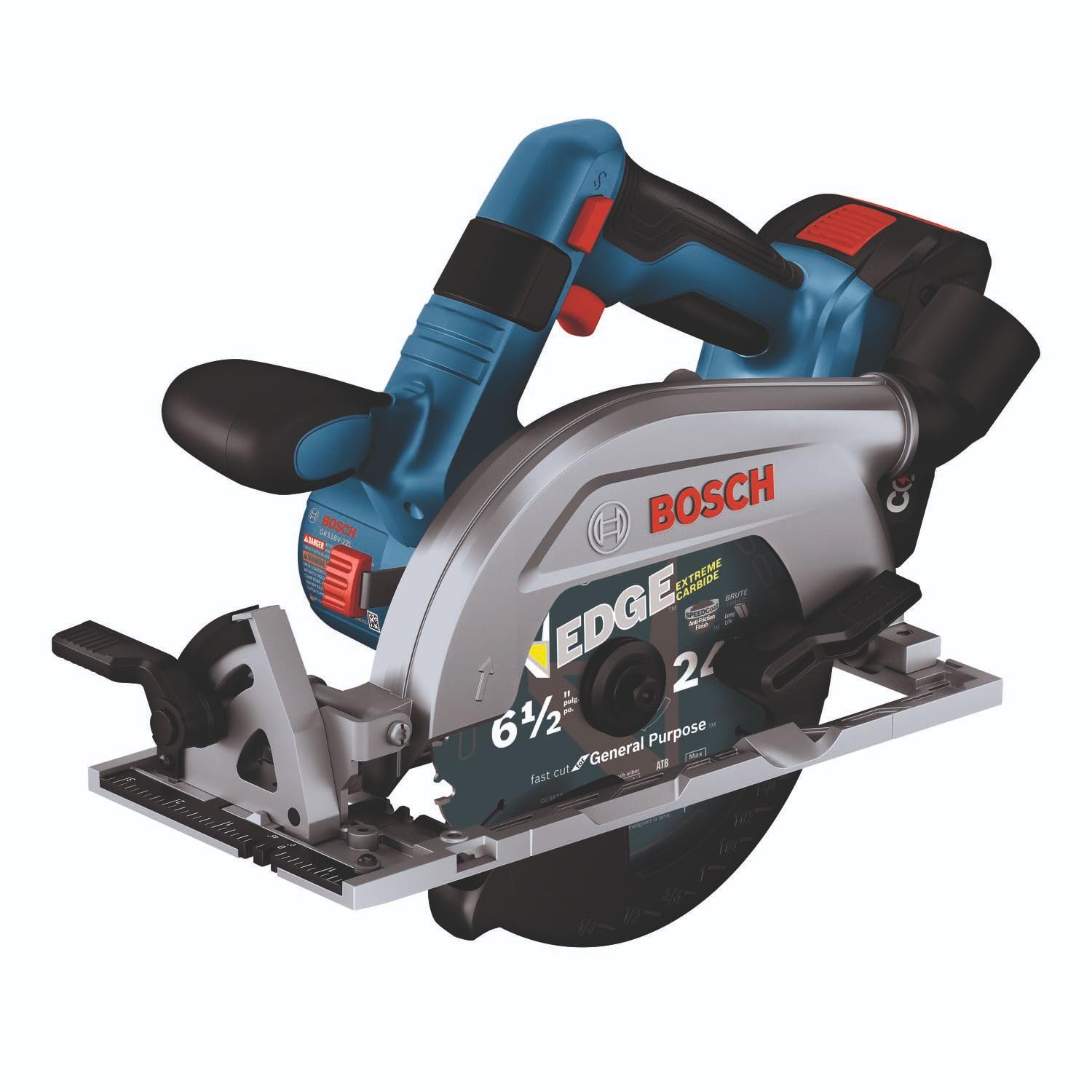 BOSCH 18V GKS18V-22B25 Brushless Blade-Right 6-1/2 In. Circular Saw Kit with (2) CORE18V 4 Ah Advanced Power Batteries