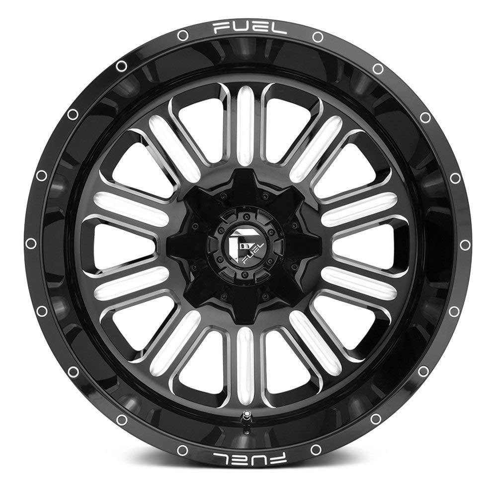 Hardline FUEL D620 Black Wheel with Painted (20 x 10. inches /5 x 114 mm, -18 mm Offset)