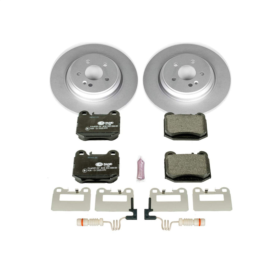 Power Stop ESK5261 Euro-Stop Rear Brake Kit For Mercedes-Benz ML430 2000-2001, Mercedes-Benz ML500 2002-2005, Mercedes-Benz ML55 AMG 2000-2003 [Model Specific]