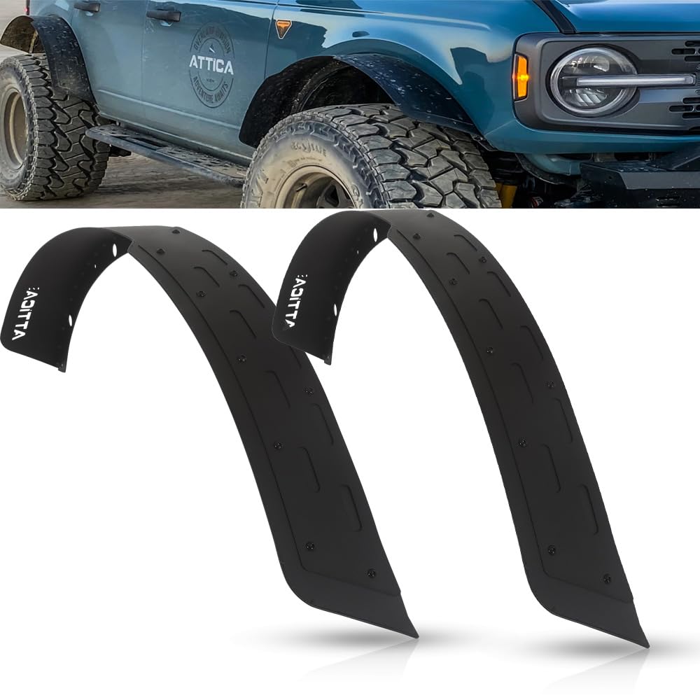 Attica4x4 Cobra Tek - Terra Series Front Fender Flares | Compatible with Ford Bronco (2021-2023) | Superior Protection and Rugged Style for Your Off-Road Adventures.