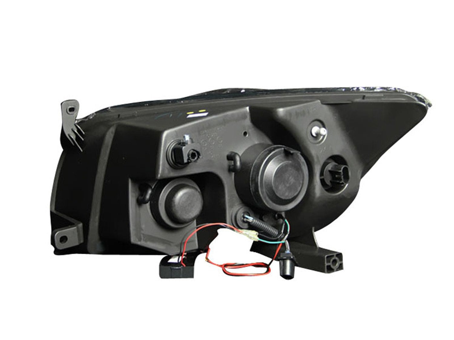 Black Clear AnzoUSA Projector Halo Headlight for Dodge Caliber - (Sold in Pairs)