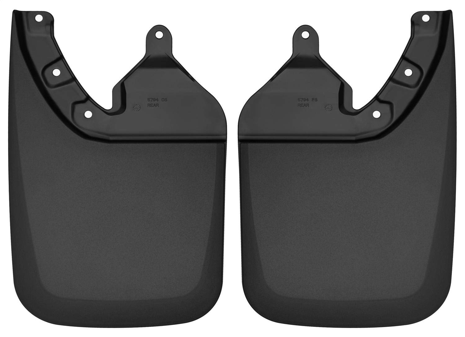 Rear Mud Guards - Husky Liners | 2016-2023 Toyota Tacoma w/OE Fender Flares - Black, 2 Pc. | 57941