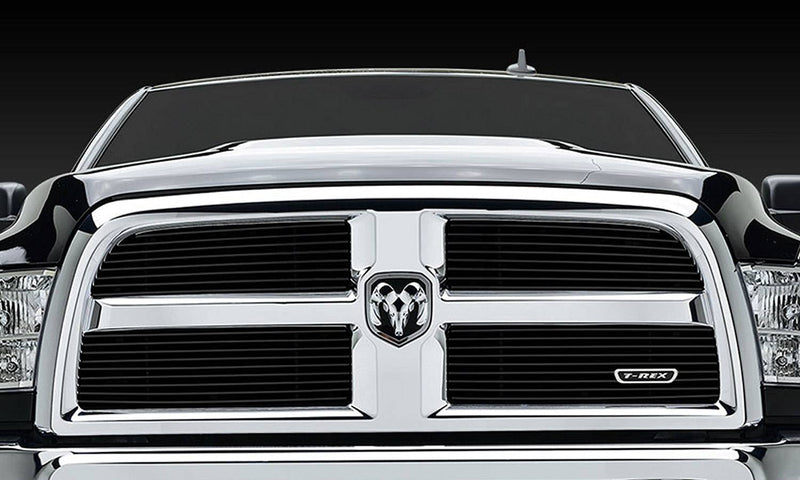 T-Rex Grilles Billet Grille, 2013-2018 Ram 2500, 3500 Black, 4 Pc, Replacement - PN #21452B, Polished