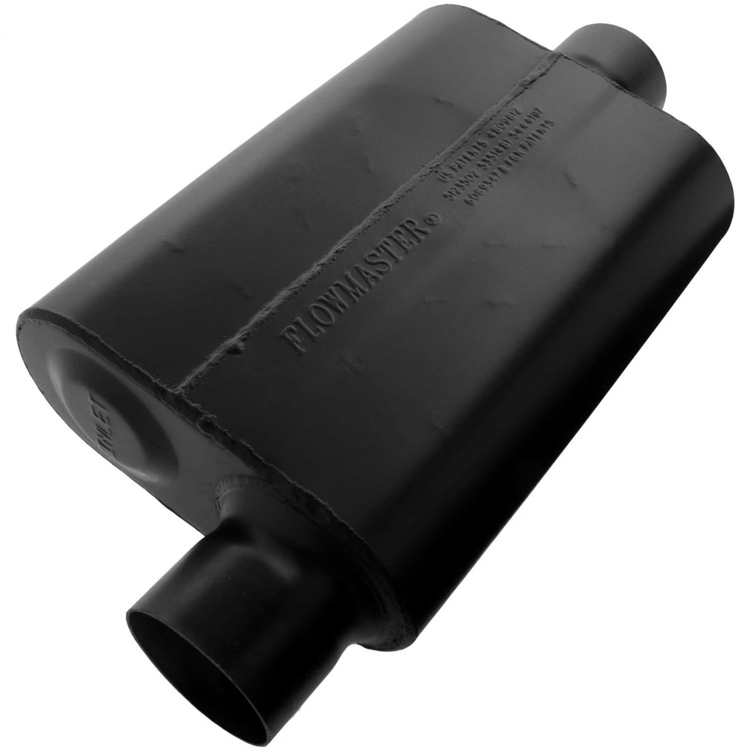 Flowmaster Super 44 Muffler Series – 3.00” Offset In/Center Out – Aggressive Sound – 16 Gauge Aluminized Steel – For Classic & Late Muscle Cars, Street Rods, Trucks, SUVs (943046)