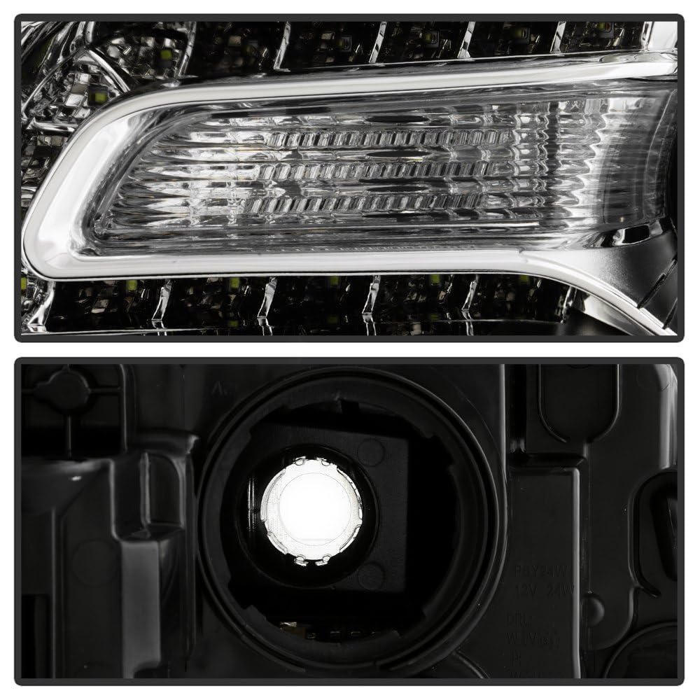 Chrysler 300 ( OE ) Halogen Only 2015-2023 Chrome Bezel Driver Side Headlight - Low Beam-9012(Included) ; High Beam-9012(Included) ; Signal-PSY24W(Not Included) - OEM Left