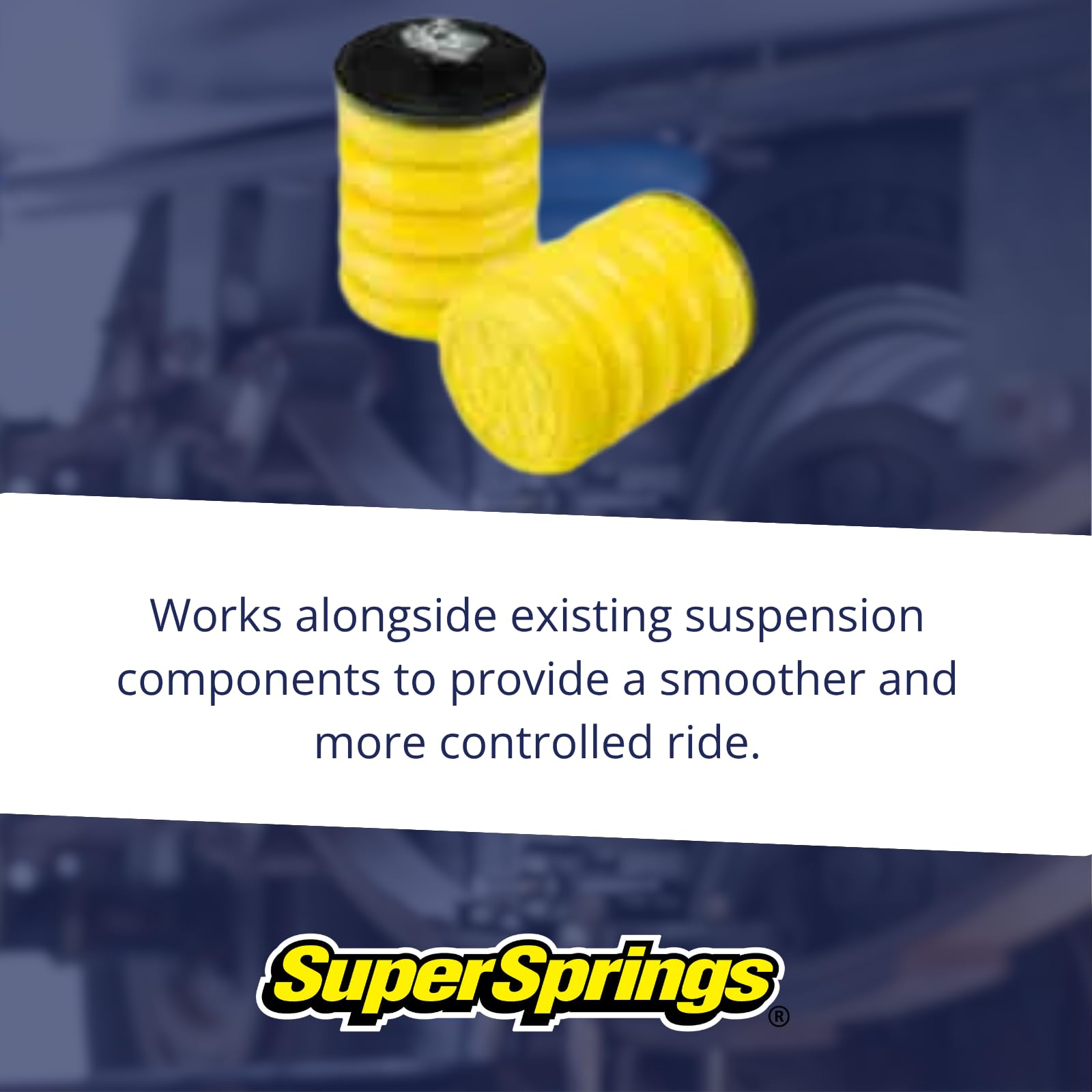 SumoSprings SSR-205-54 | Rear SumoSprings for Chevrolet Express 2500|3500, GMC Savana 2500|3500, yellow
