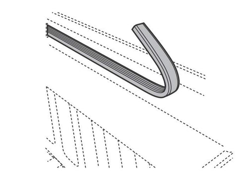 Service Kit BAK - Bulkhead Seal - Thin Ribbed - 1/4 in X 65 in