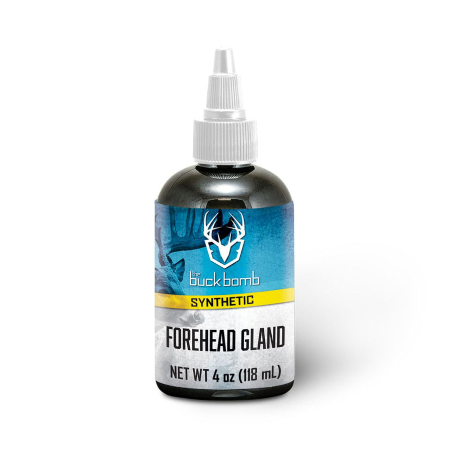 Buck Bomb Hunters Specialties Synthetic Forehead Gland Liquid Scent w/Wicks | Deer Buck Lure Hunting Primetime Post/Pre-Rut Scent Attractant for Hunting, 4 Oz (118 ml.)