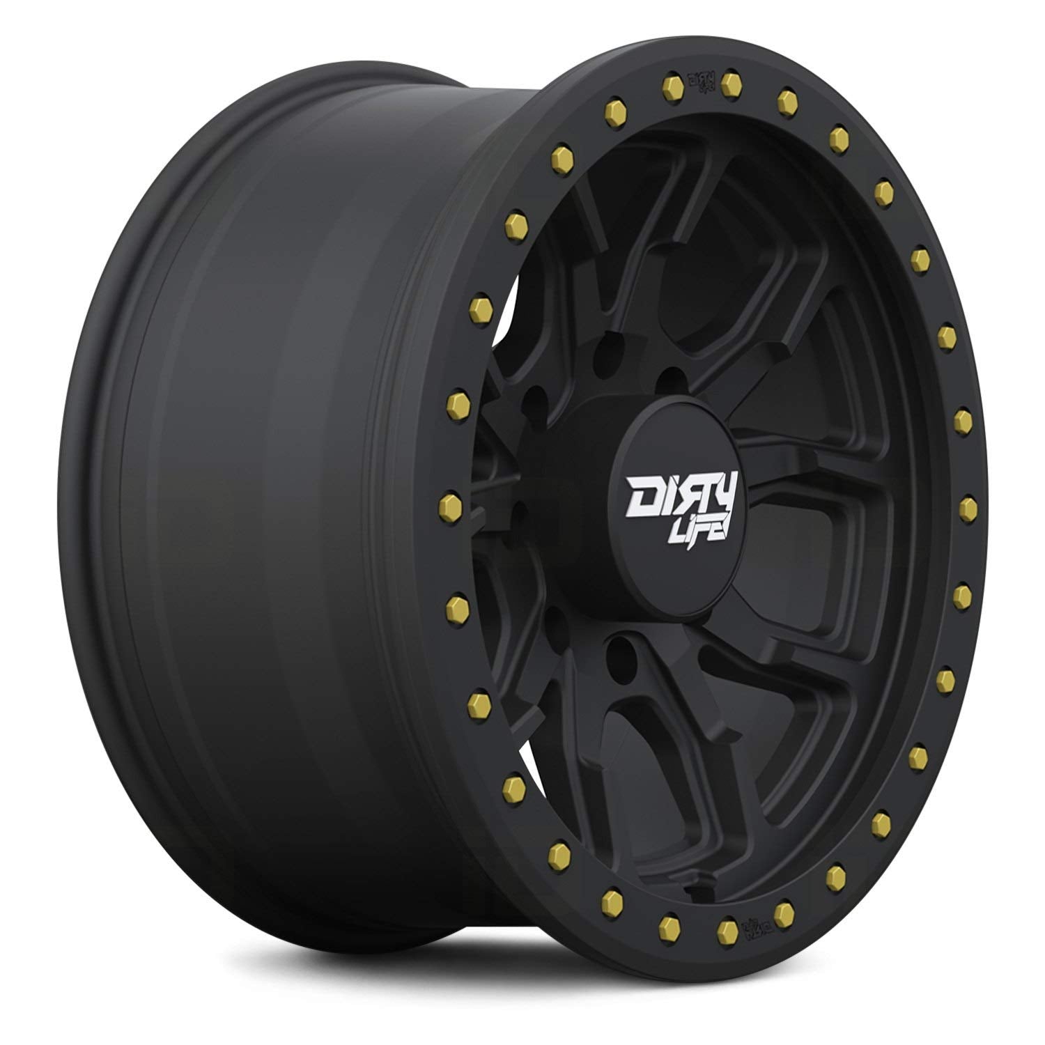 Dirty Life Matte Black DT-1 Wheel with Painted Finish (20 x 9. inches /6 x 139 mm, 12 mm Offset)