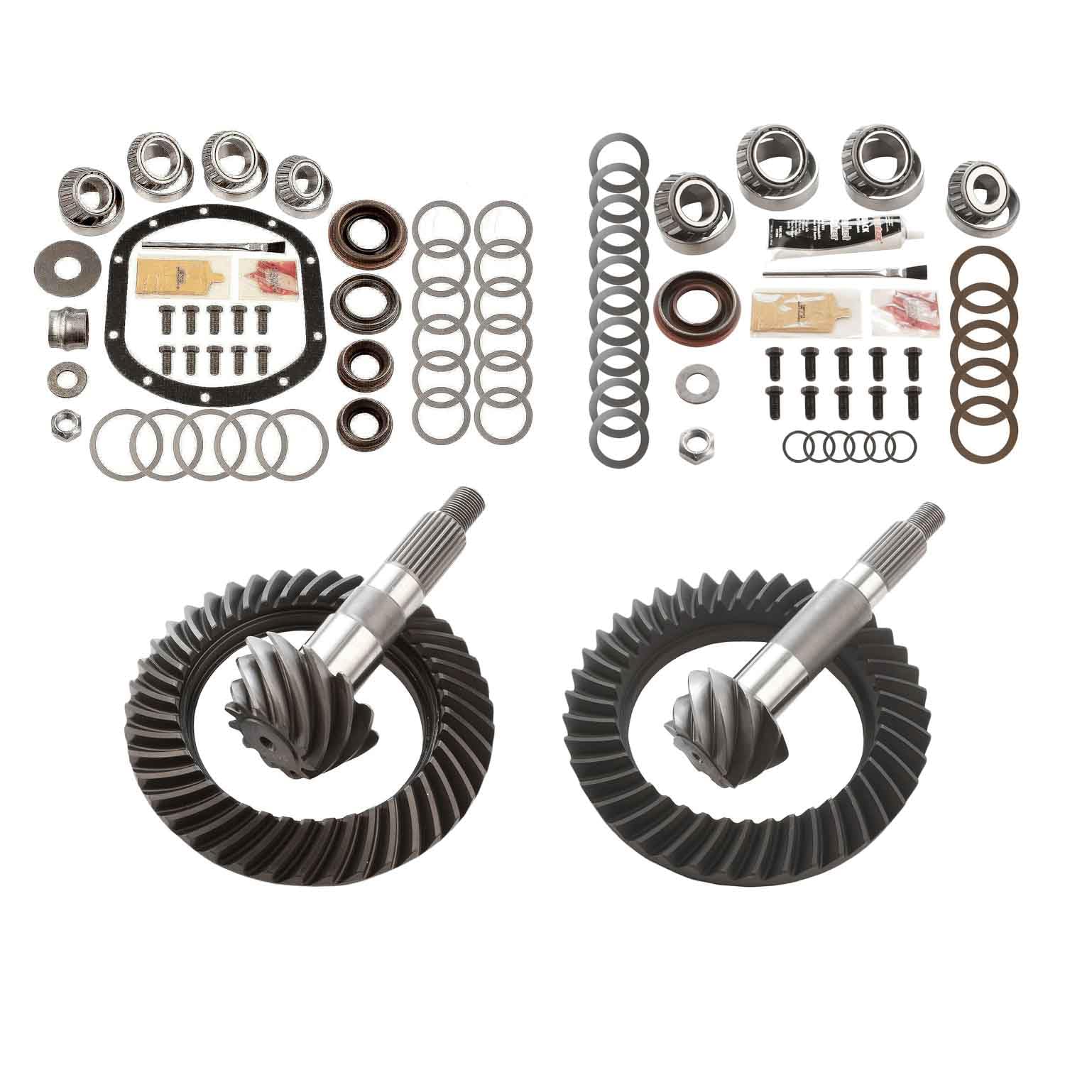 Motive Gear Differential Ring & Pinion MGK-113 Rebuild Bearing Kit For Dana 30 Front Dana 44 Rear Ratio 4.56, 10-Bolt 26 Spline 9 Pinion & 41 Ring Tooth - Fits Jeep TJ & Wrangler Replaces YGK007
