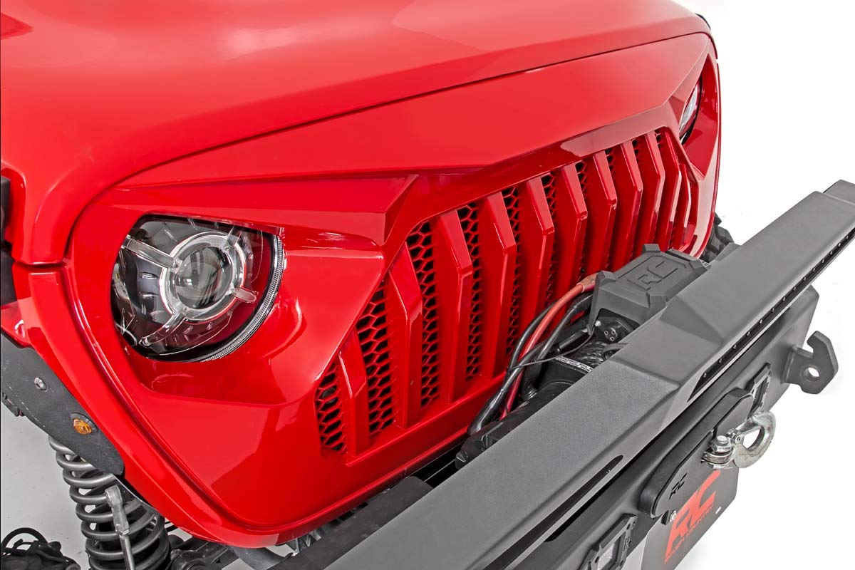 Rough Country Grille Angry Eye for 18-24 Jeep JL/JLU/Gladiator - 10496