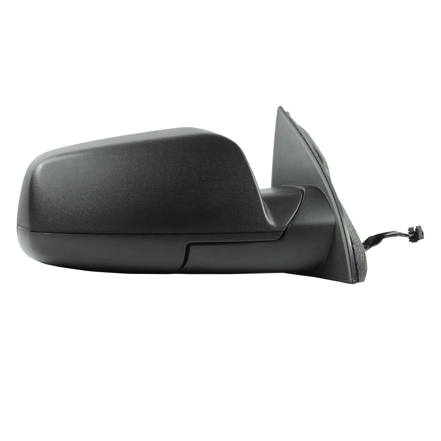 Fit System Side Passenger Mirror for Chevrolet Equinox, GMC Terrain, Textured Black, spot Mirror, Foldaway, Power