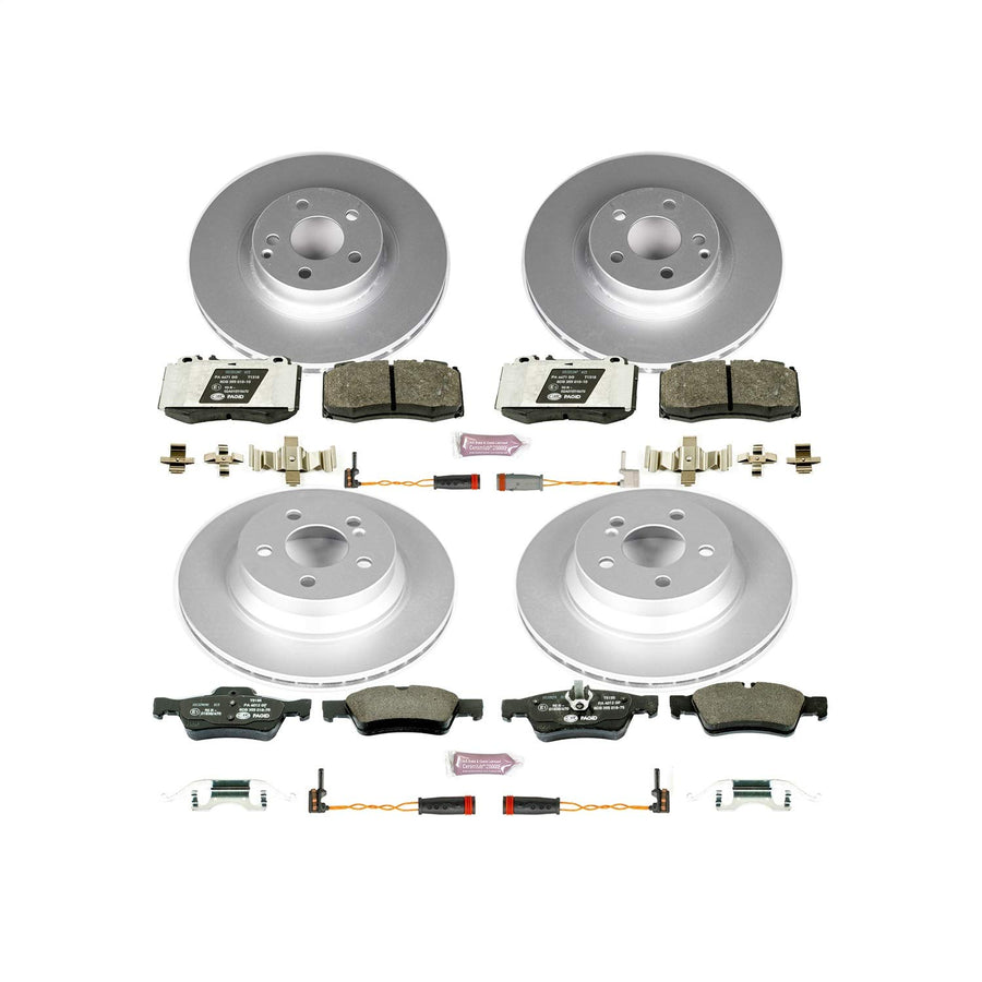 Power Stop ESK4520 Euro-Stop Brake Kit Front & Rear For Mercedes-Benz E350 2006, Mercedes-Benz E500 2003-2006 [Model Specific]