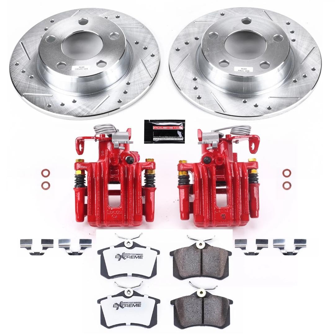 Power Stop Rear KC941-26 Z26 Street Warrior Brake Kit For Audi A6 Quattro 1998-2004 [Model Specific]
