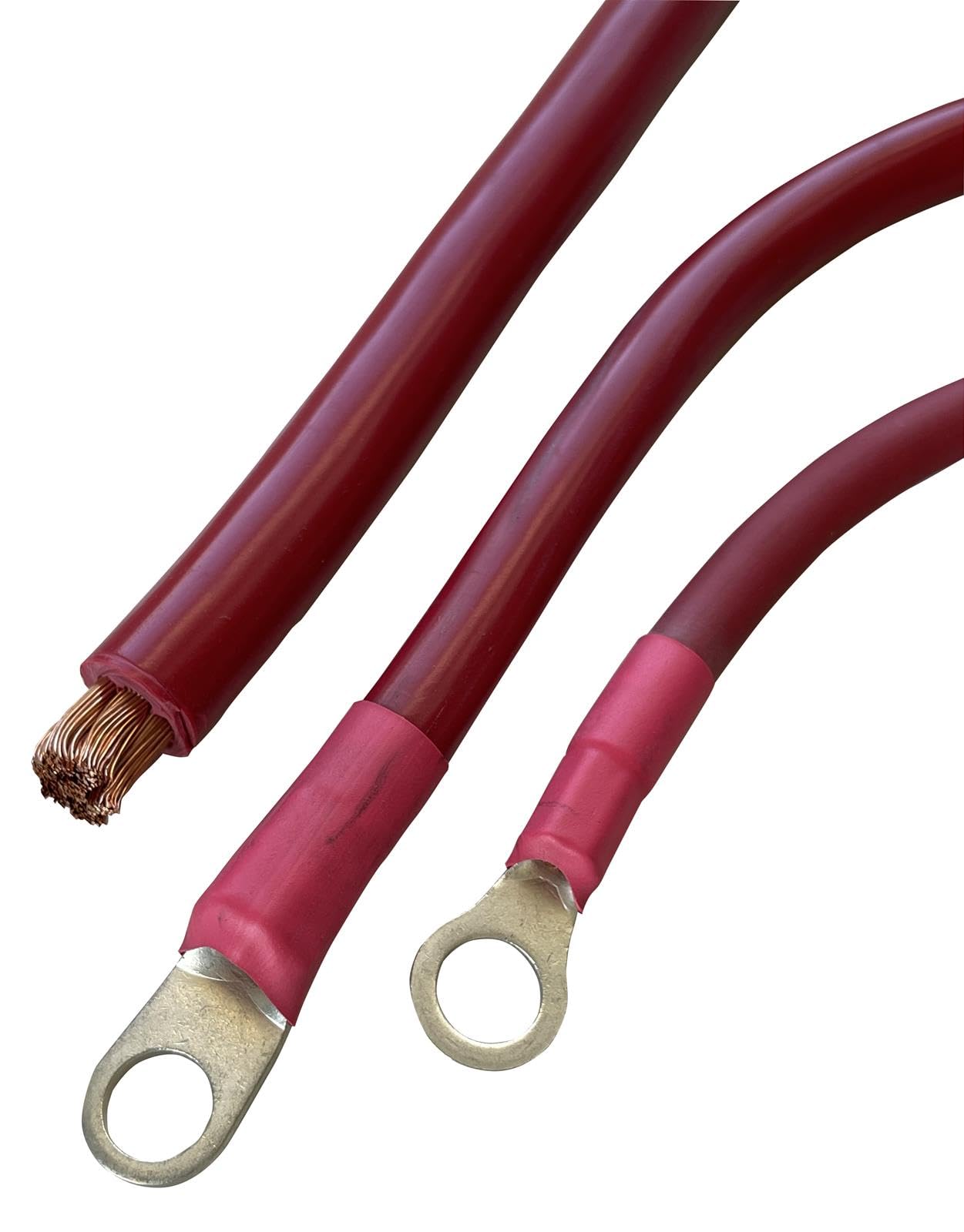 Alt Charge Wire Powermaster 6g 8 ft 5/16 & 1/4 Eyelet