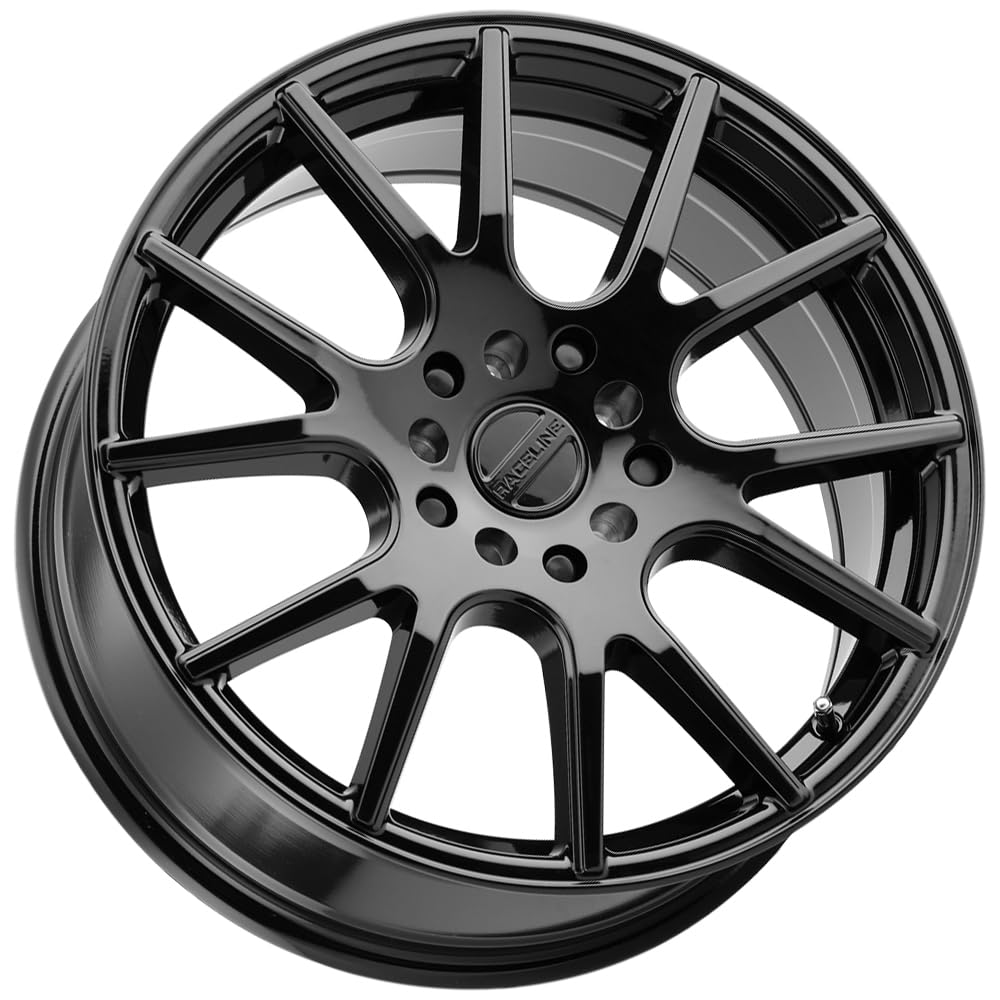 Gloss Black Raceline Wheels 147B INTAKE Wheel (18 x 8. inches /5 x 112 mm, 40 mm Offset)