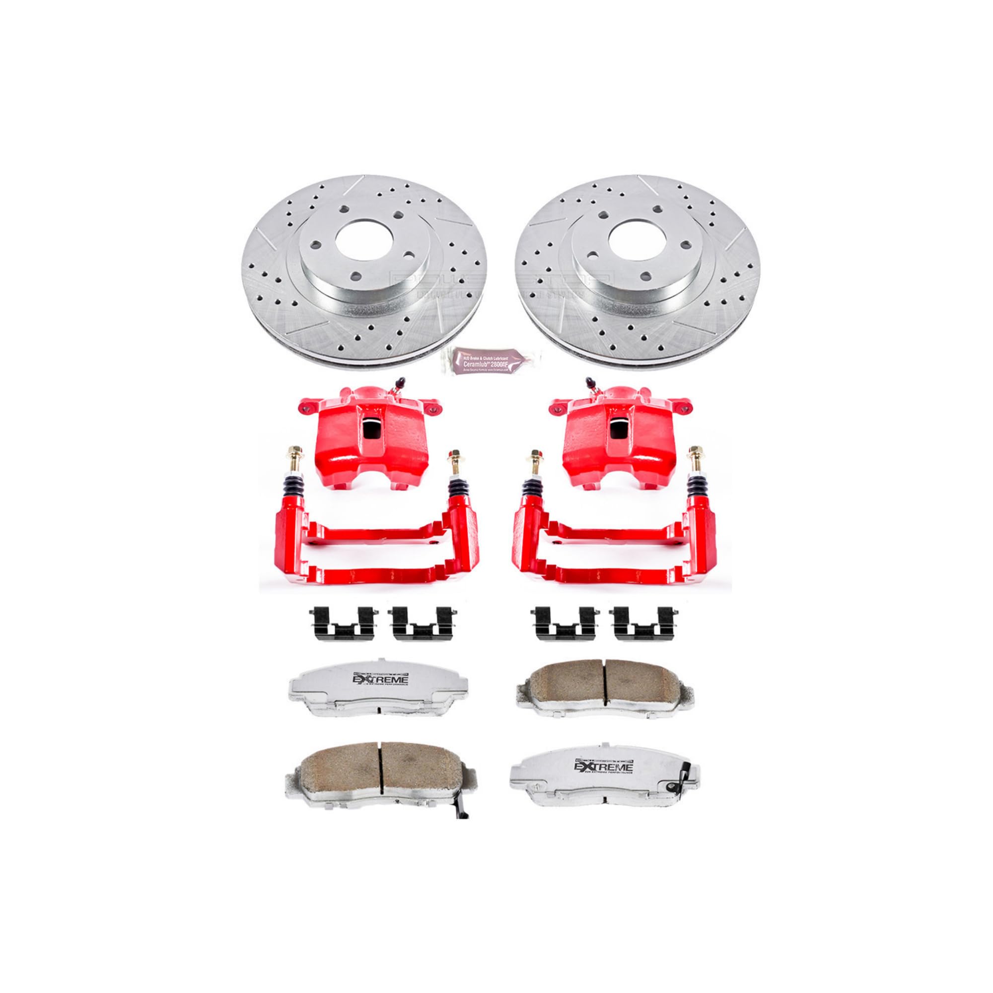 Power Stop Z26 KC2309-26 Front Street Warrior Brake Kit For Acura RL 1999-2004 [Model Specific]