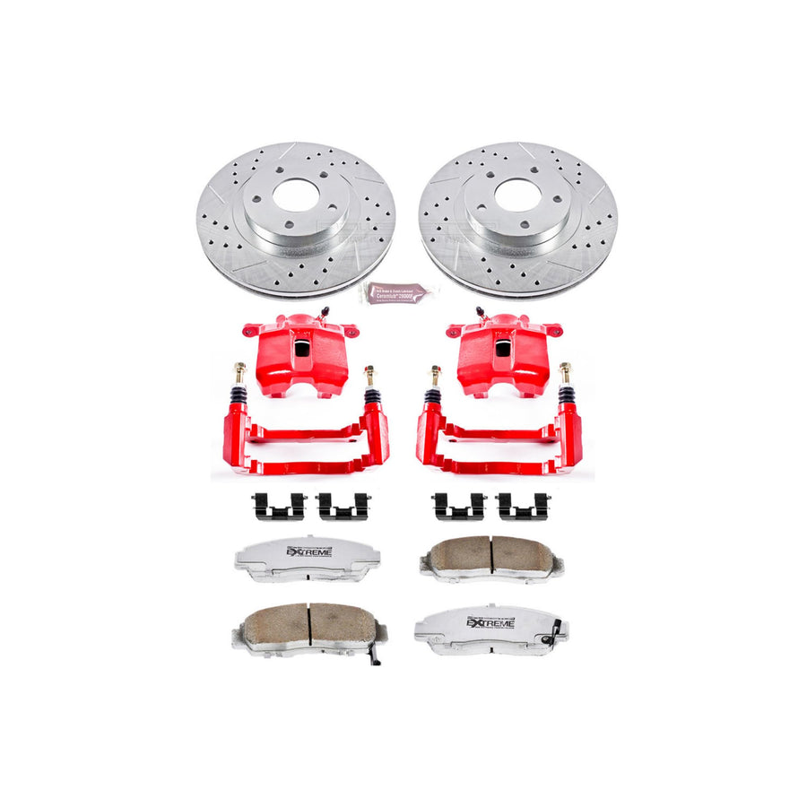 Power Stop Z26 KC2309-26 Front Street Warrior Brake Kit For Acura RL 1999-2004 [Model Specific]