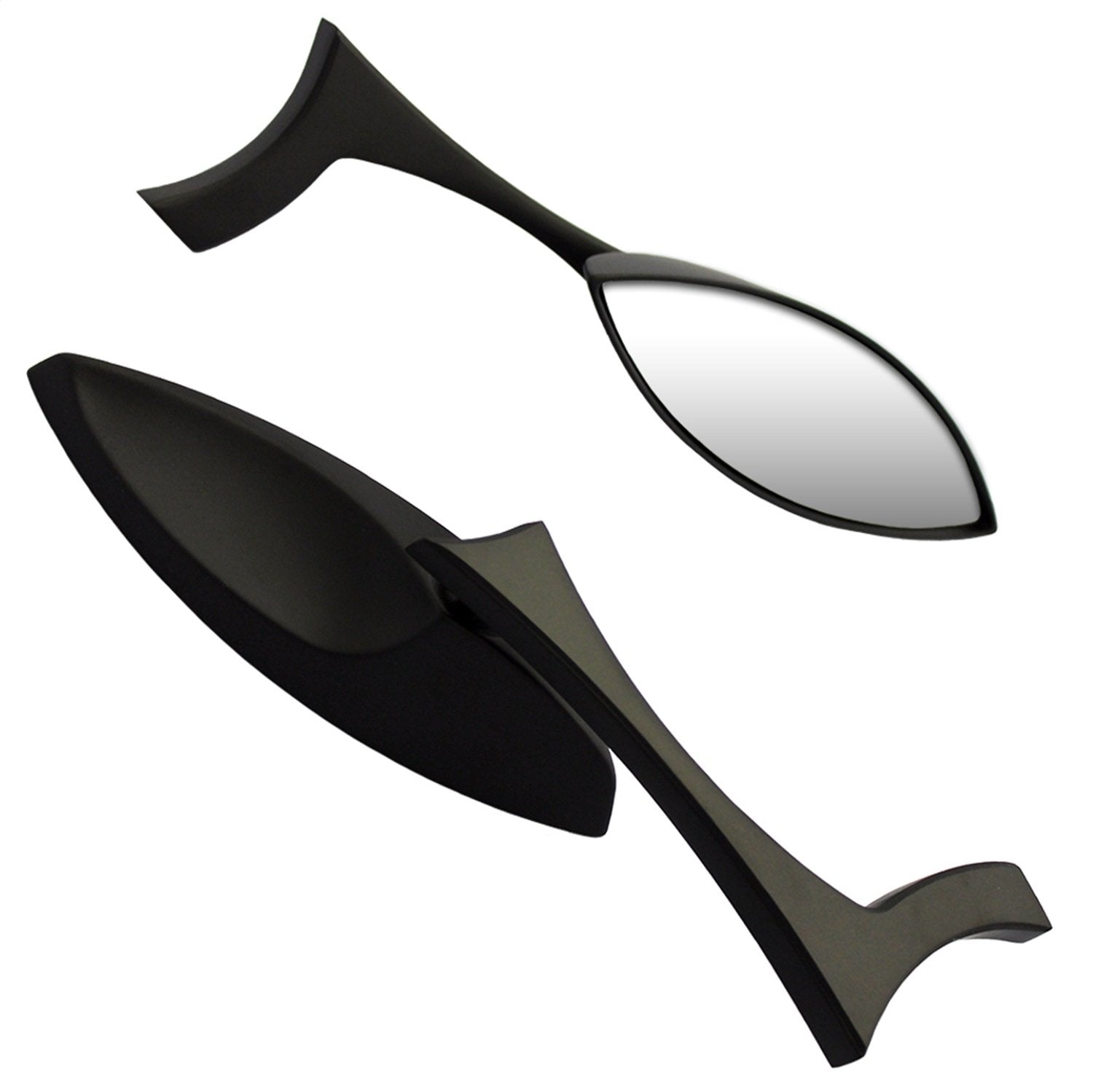 Black CIPA Motorcycle Teardrop Mirror Kit