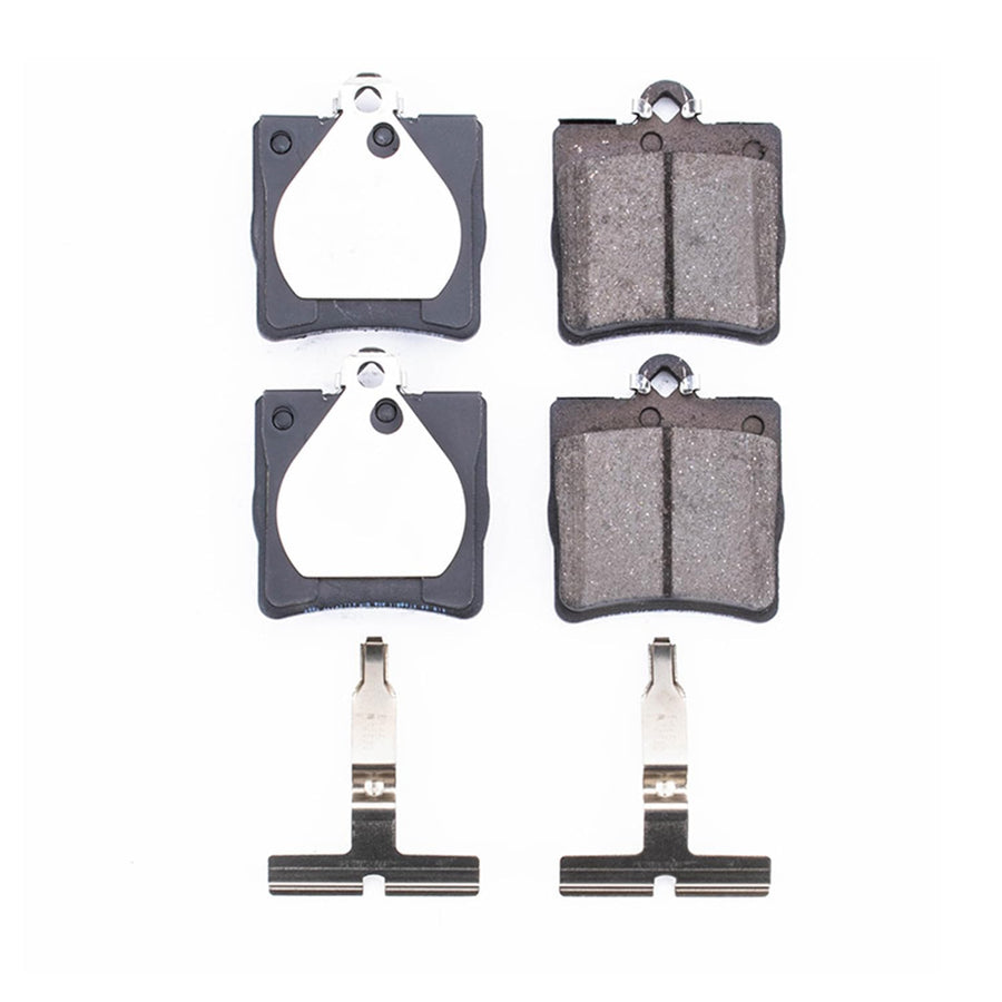 Power Stop Front Brake Kit For Chrysler Crossfire 2004-08 |C230 1999-00 |Mercedes-Benz C230 2002-05 |C240 2001-05 |C280 1994-00 - Ceramic Brake Pads With Installation Hardware, 17-779